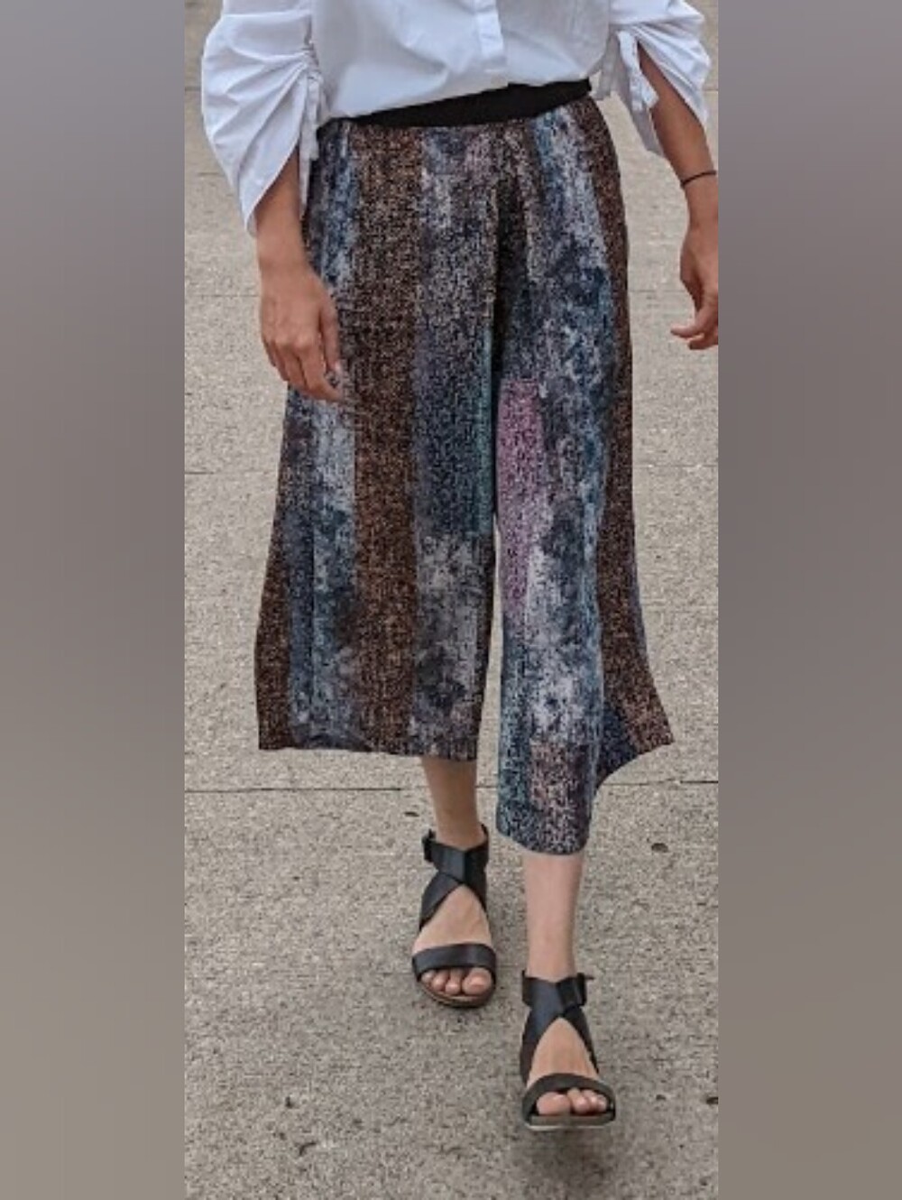 BCBGeneration Striped Multi-Color Wide Leg Pants
